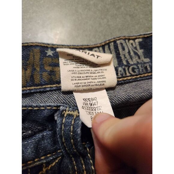 Ariat M5 Slim Deadrun Stackable Straight Leg Jeans sz 31x38 - Picture 6 of 7